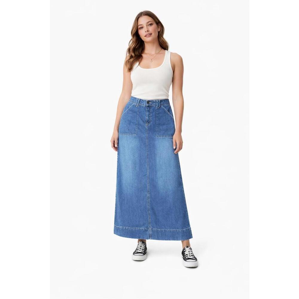 Zena Jeans Vintage Denim Maxi Skirt - Women’s Size 10 ( Medium )